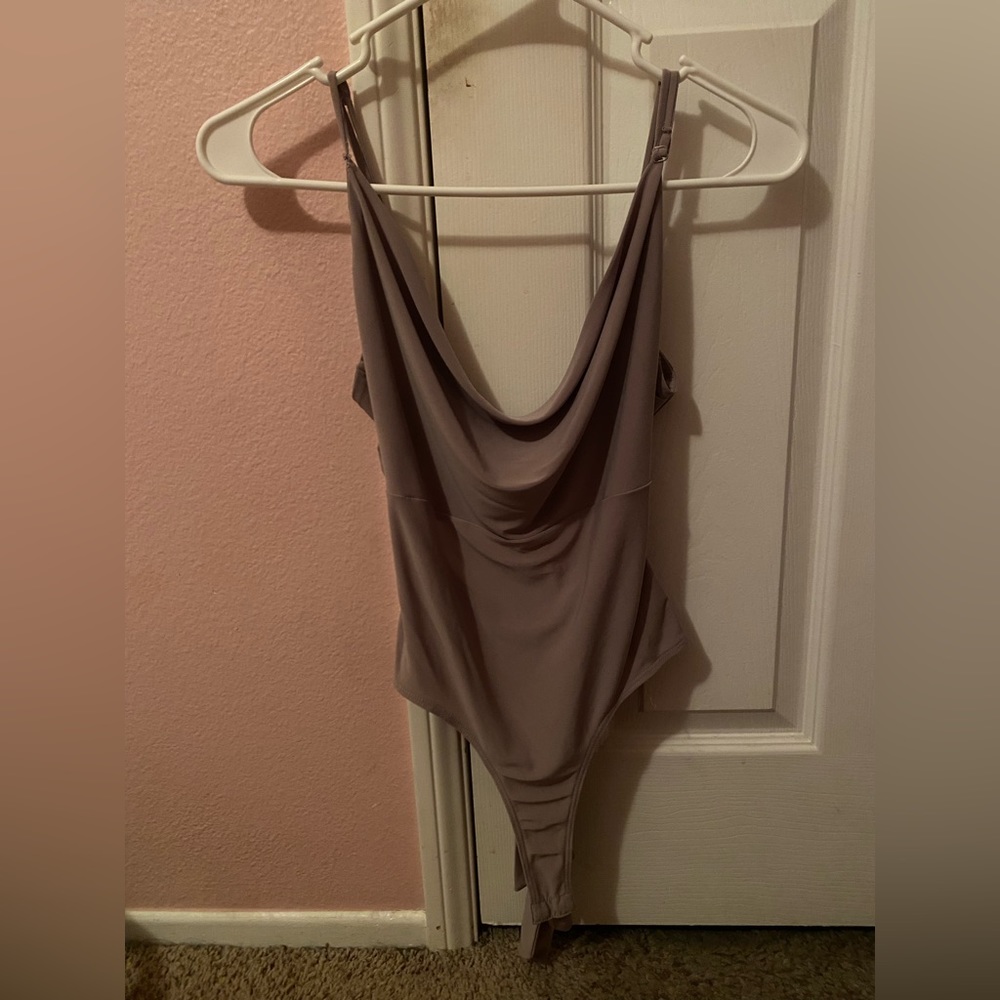 Beige body suit